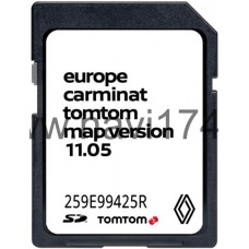 Renault Tom Tom Carminat Россия + Europe SD card Map Version 11.05 2023/2024
